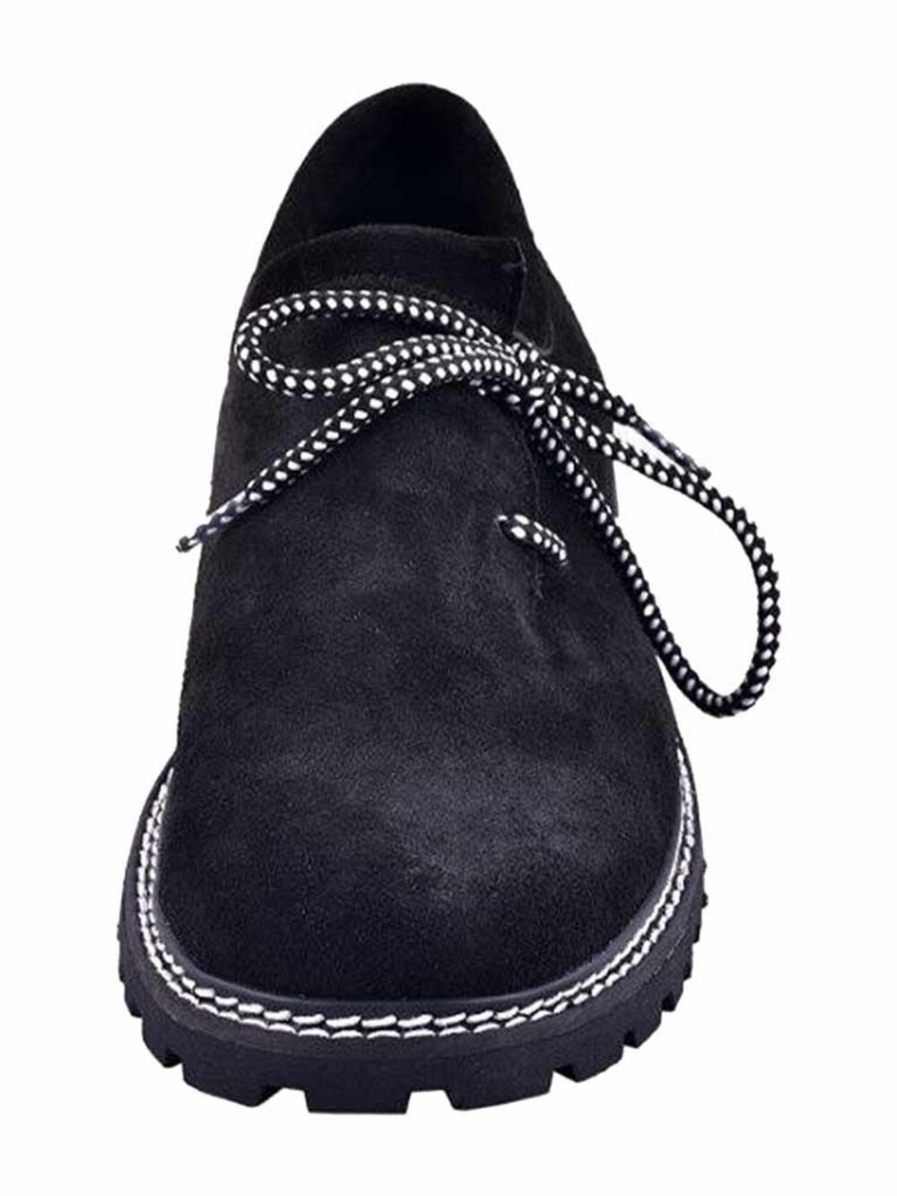 Men’s Black Lederhosen Shoes Bavarian German Leather Oktoberfest Footwear Size42 - Picture 6 of 11
